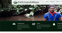 Desktop Screenshot of earthcouncilalliance.org