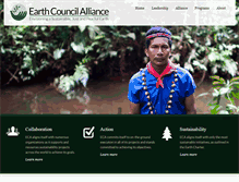 Tablet Screenshot of earthcouncilalliance.org